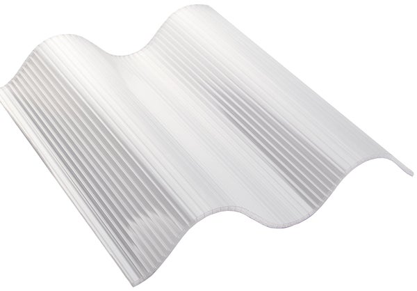 Plaque De Toiture Grande Onde Polycarbonate Cellulaire L.0.92 X L.3.05 M Sedpa