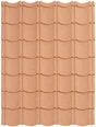 Plaque Aspect Tuile Easy Tuile Acier Terracotta L.0.86 X L.1.14 M Standard