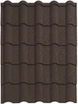 Plaque De Toiture Easy Tuile Acier Galvanisé Marron L.0.84 X L.1.15 M Gallea