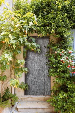 Rideau Portiere Chenilles Gris Chine 90X220