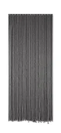 Rideau De Porte Corde Coton Tressé Gris 90 X 200 Cm