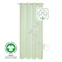 Rideau tamisant, coton biologique, Leya vert l.140 x H.280 cm