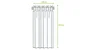 Rideau tamisant, Charlina beige l.140 x H.280 cm