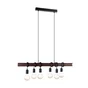 Suspension, Industriel Acier Rouille Eglo Medbourne 6 Lumière(S) D.0 Cm