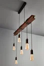 Suspension, Industriel Acier Rouille Eglo Medbourne 6 Lumière(S) D.0 Cm