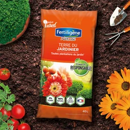Terre du jardinier sans tourbe FERTILIGENE, 40 litres