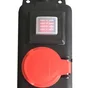Multiprise Filaire, 3 Prises Noir / Rouge, 2M, Lexman