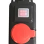 Multiprise Filaire, 5 Prises Rouge / Noir, 2M, Lexman