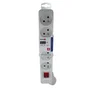 Multiprise filaire avec interrupteur, 5 prises blanc, 1.5M, LEXMAN
