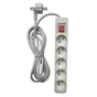 Multiprise filaire, 5 prises blanc, 3M, LEXMAN