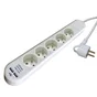Multiprise Usb Filaire, 5 Prises Blanc, 1.5M, Lexman