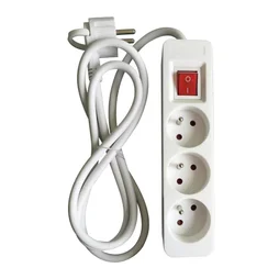 Multiprise filaire blanc LEXMAN
