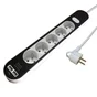 Multiprise Usb Filaire, 5 Prises Blanc / Noir, 1.5M, Lexman