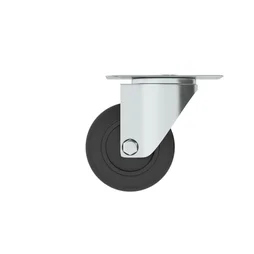 Roulette pivotante à platine, diam.125 mm