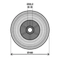 Roulette Fixe Sur Axe, Diam.160 Mm