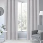 Rideau tamisant, Pharell, coton, gris H.280 x l.140 cm INSPIRE