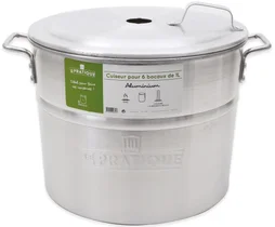 Cuiseur aluminium 25 litres 6 bocaux de 1l LE PRATIQUE