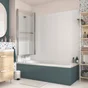 Pare-Baignoire Pivotant Pliant, H.140 X L.107 Cm Easy