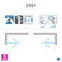 Pare-Baignoire Pivotant Pliant, H.140 X L.107 Cm Easy