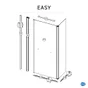 Pare-Baignoire Pivotant Pliant, H.140 X L.107 Cm Easy