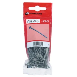 Clou tête plate 1.4X25 acier poli S240