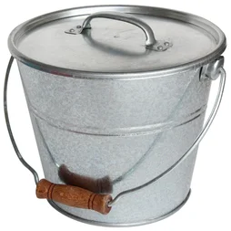 Seau GUILLOUARD 080650, 5 litres, gris/argent