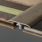 Barre De Seuil À Fixer Avec Cheville Invisible À Coller Effet Bois, L.37 Mm X L