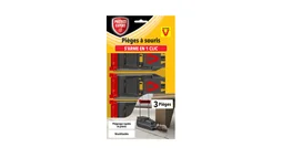Lot de 3 pièges anti-souris plastique PROTECT EXPERT