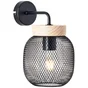 Applique Métal Noir Brilliant Giada 1 Lumière(S)