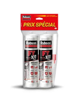 Mastic multi usages RUBSON Flextec transparent cart 280ml x2