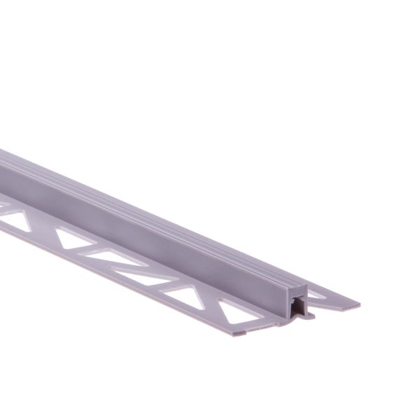 Joint De Dilatation Et Fractionnement Sol Gris Clair Mat Pvc L.250 Cm X Ep.11 Mm