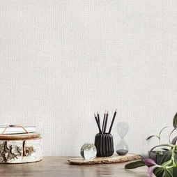 Papier Peint Expansé Sur Intissé Dulce Paillettes Blanc