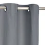 Rideau tamisant, coton biologique, Leya gris l.140 x H.280 cm