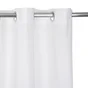 Rideau tamisant, coton biologique, Leya blanc l.140 x H.280 cm