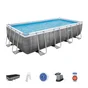 Piscine hors-sol tubulaire POWERSTEEL BESTWAY, L.5.49 x l.2.74 x H.1.22 m