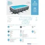 Piscine hors-sol tubulaire POWERSTEEL BESTWAY, L.5.49 x l.2.74 x H.1.22 m