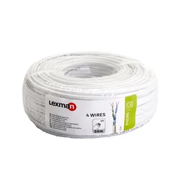 Câble Téléphone Mâle / Mâle, 50M, Lexman