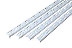 Lot De 4 Crémaillères Doubles Acier, H.200 Cm Entraxe 50 Mm