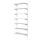 Tablette Fil Spaceo Acier 80X30Cm, Entraxe 50 Mm