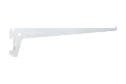 Console simple en acier verni, P.30 cm entraxe 50 mm blanc