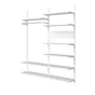 Console simple en acier verni, P.30 cm entraxe 50 mm blanc