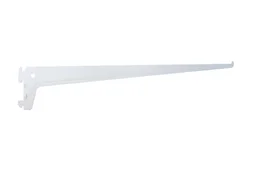 Console simple en acier verni, P.40 cm entraxe 50 mm blanc