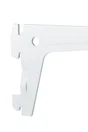 Console simple en acier verni, P.40 cm entraxe 50 mm blanc