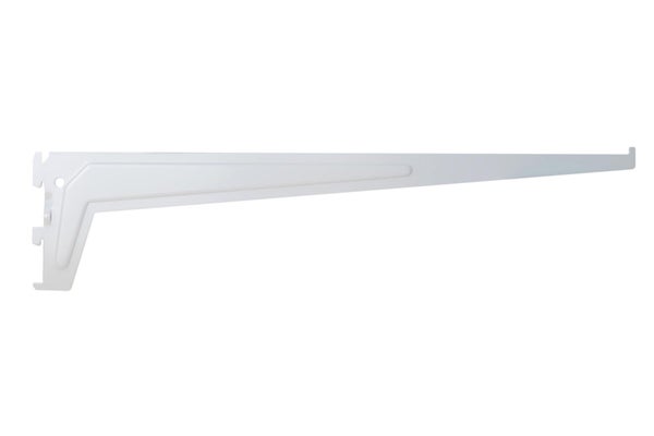 Console simple en acier verni, P.50 cm entraxe 50 mm blanc