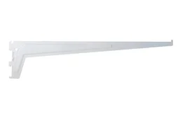Console simple en acier verni, P.50 cm entraxe 50 mm blanc