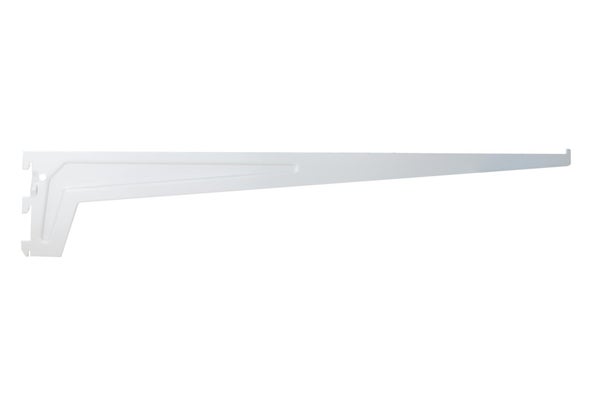 Console simple en acier verni, P.60 cm entraxe 50 mm blanc