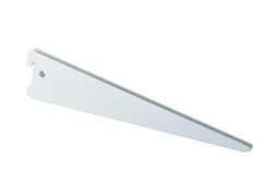 Console double en acier verni, P.27 cm entraxe 50 mm blanc