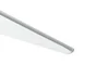 Console double en acier verni, P.37 cm entraxe 50 mm blanc