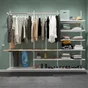 Console double en acier verni, P.47 cm entraxe 50 mm blanc
