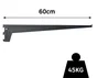 Console Simple Acier Verni, P.60 Cm Entraxe 50 Mm
